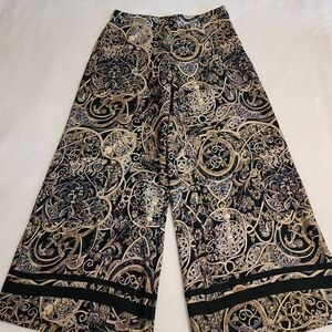 H&M Women's Size 14 NWT High Waisted Paisley Print Wide Leg Pants